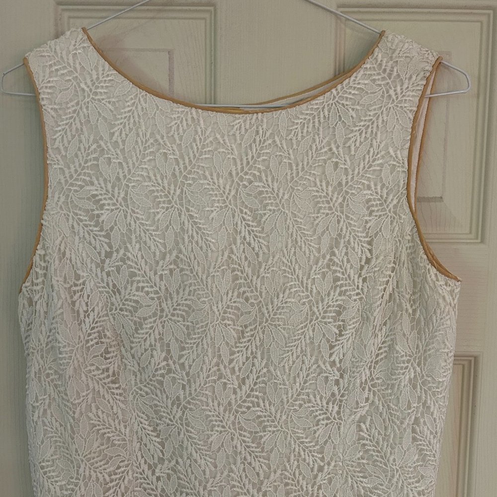 Vintage Ann Taylor Sleeveless Lace Blouse Size 6